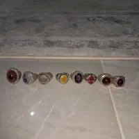 ۸عدد انگشتر نقره گرمی ۲۰۰ فوری