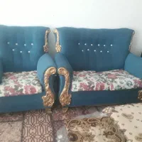 مبل 7نفره تمیز با میز و عسلی،میزناهارخوری4نفره نو