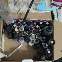 وسایل کامل کاشت ناخن صفرتاصد معاوضه با چرخ خیاطی|آرایشی، بهداشتی، درمانی|شیراز, شریفآباد|دیوار