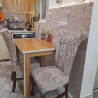 میز نهارخوری mdf با دو عدد صندلی