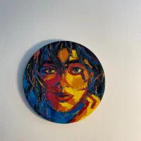 دیوارکوب نقاشی مدرن و سفارشی (تکنیک کاردک)