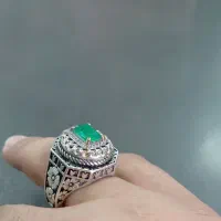 انگشتر زمرد اصل معدنی