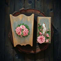 دستمال کاغذی و سطل و تابلو