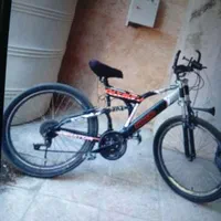 دوچرخه سایز26دنده ای وکمک جلو و کمک عقب