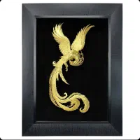 تابلو  ورق طلا سیمرغ (مناسب هدیه)