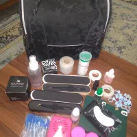 وسیله و مواد اکستیژن مژه کامل با کیف همه با هم