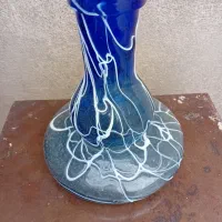 تنگ قلیان آبی سفید