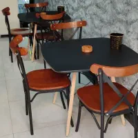 میز صندلی لهستانی چوب فلز پروفیل قوی lahestani