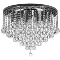 لوستر سقفی LED کریستالی ریموت دار