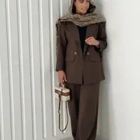 ست زنانه مجلسی / کت و شلوار « فری سایز »