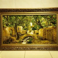 تابلو فرش  باغ گردو سایز بزرگ بااقساط ۳ماهه