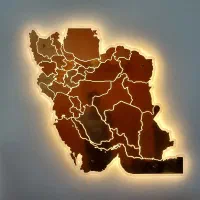 تابلو نقشه ایران نور دار