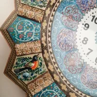 ساعت خاتم کاری اصفهان|ساعت دیواری و تزئینی|شاهین‌شهر, اقبال لاهوری|دیوار