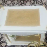 میز بار اماراتی رنگ سفید مدل بالدار