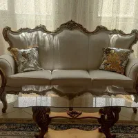 مبل کلاسیک 5نفره کاناپه3نفره میز غذاخوری چوب 4نفره