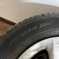 رینگ و لاستیک بارز سایز 205.60.14|قطعات یدکی و لوازم جانبی|تهران, اکباتان|دیوار
