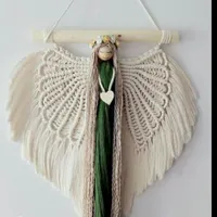عروسک آویزی وتزئینی جنس مکرومه