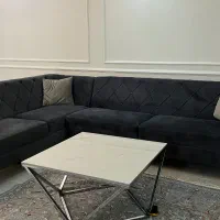 مبل ال طوسی تیره و جلو مبلی استیل|مبلمان خانگی و میز عسلی|فردیس, خیام شرقی|دیوار