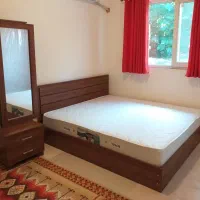 تختخواب روکش دار نویز سفید لیون و...