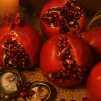 انار یلدایی شکفته و بسته  دست ساز|مجسمه، تندیس، ماکت|دزفول, |دیوار