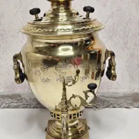 سماور طرح روس ۱۰ لیتری سنگین وزن آکبند زغالی|کلکسیون اشیاء عتیقه|تهران, علیآباد|دیوار