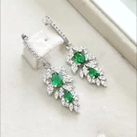 گوشواره نقره مارکیز نقره سازی رضازاده کد 1640