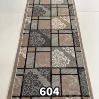 گلیم نقشه ترکمن نسکافه ای ابعاد دلخواه