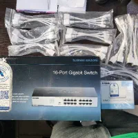 سویچ ۵ و ۱۶ پورت d.link و پورت poe مفت میدم