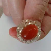 انگشتر عقیق یمنی اصل پرتقال|جواهرات|سمنان, |دیوار