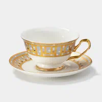 ست فنجان چای خوری و نعلبکی چینی 3 پارچه مناسب هدیه