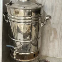 سماور گازی و منقل و سیخ کباب و سینک