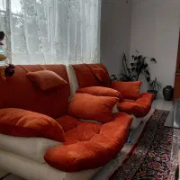 مبل چرم و‌پارچه ترکیه ای ۷ نفره|مبلمان خانگی و میز عسلی|آستانه اشرفیه, |دیوار