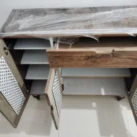 جاکفشی حصیری پایه پلاستیکی تمیز و نو مرتب|جاکفشی، کمد، دراور|مشهد, کشف|دیوار