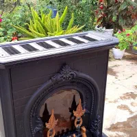 بخاری ۱۲۰۰۰ طرح شومینه ای نمونه فروش فوری|بخاری، هیتر، شومینه|فومن, |دیوار