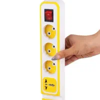 رابط برق 4 خانه دینا کابل 3/8 متری