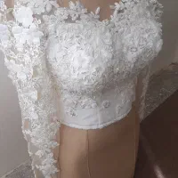 فروش تعدادی بالاتنه لباس عروس ساده و گیپور دوزی|لباس|تهران, تهرانپارس جنوبی|دیوار