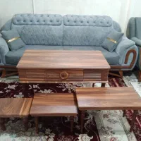 یک دست مبل آنتیک راحتی ، ۸ نفره با عسلی کامل|مبلمان خانگی و میز عسلی|بروجرد, |دیوار