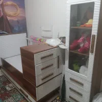 تخت نوجوان همراه با تشک نونو با کمد و دراور|تخت و سرویس خواب|بروجرد, |دیوار