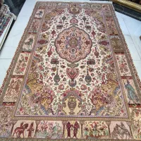 فرش دستبافت تک 6متری نامی. چله ابریشم