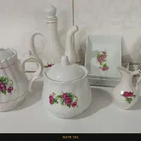 ظروف گل سرخی|کلکسیون اشیاء عتیقه|بهارستان, |دیوار