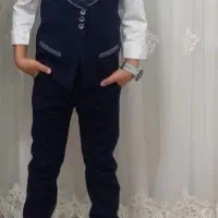 پیراهن جلیقه و شلوار پسرانه وپاپیون|کفش و لباس بچه|فلاورجان, |دیوار