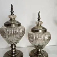 ۲ عدد بانکه بلور و فلز