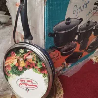 تفلون زرساب پلم 13پارچه شیک وکامل|ظروف پخت‌وپز|شیراز, شهرک گلدشت حافظ‎|دیوار