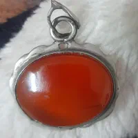 گردنبند قدیمی عقیق سرخ