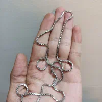 فروش زنجیر نقره ایتالیایی ۹۲۵ در حد نو|جواهرات|شاهین‌شهر, شهرک میلاد|دیوار