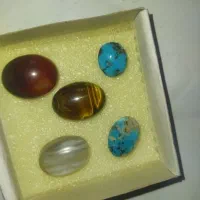 پنج عدد سنگ نگین معدنی درجه یک|جواهرات|دهدشت, |دیوار