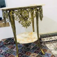 میز برنز زیر تلفن یا زیر سماور