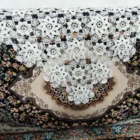 ست بافتنی عروس...|پرده، رانر، رومیزی|قم, ناصردیوان|دیوار