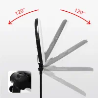 رینگ لایت نایس فوتو+پایه +میکروفون|دوربین عکاسی و فیلم‌برداری|کرمان, |دیوار