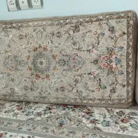 یک جفت پشتی نو فرش ماشینی کاشان